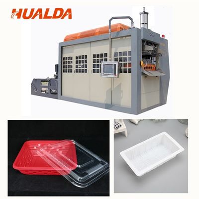 Thức ăn nhanh bằng nhựa làm cho máy tạo hình / đục lỗ / làm trống cùng một lúc nhà cung cấp